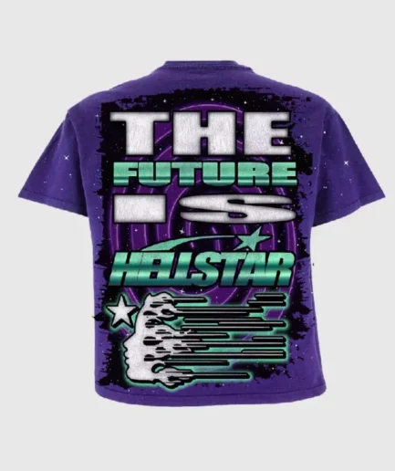 Hellstar Goggles Purple T Shirt 1