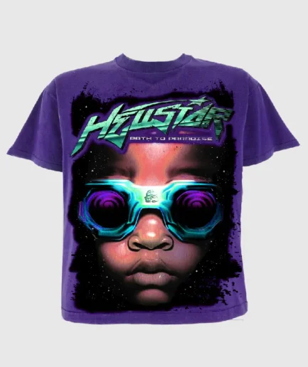 Hellstar Goggles Purple T Shirt