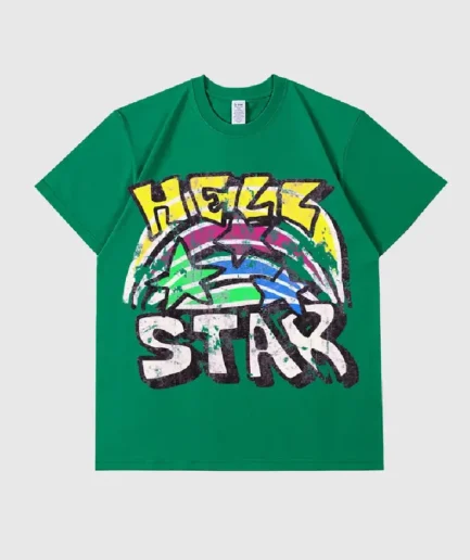 Hellstar Graphic Green T Shirt