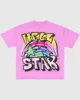 Hellstar Graphic Pink T Shirt