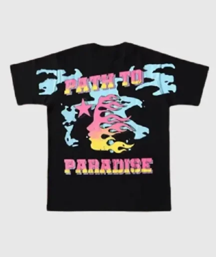 Hellstar Path To Paradise T Shirt Black 1