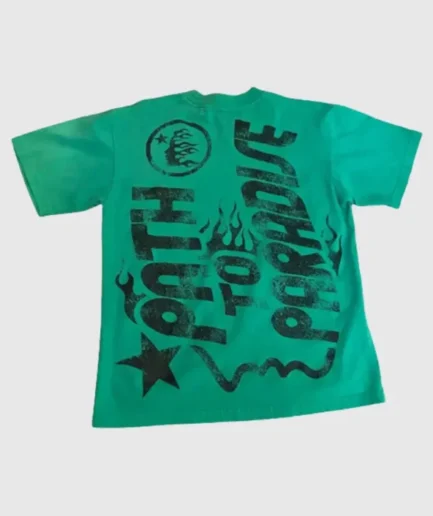 Hellstar Path To Paradise T Shirt Green 1