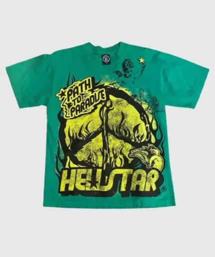 Hellstar Path To Paradise T Shirt Green