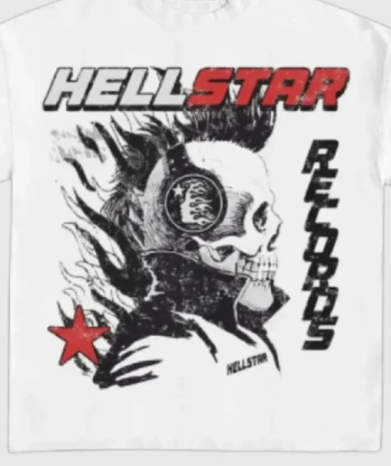 Hellstar Records T Shirt White 1