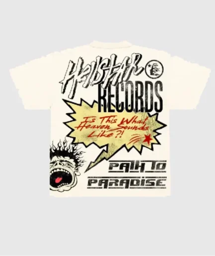 Hellstar Studios Records T Shirt Cream 1