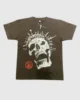 Hellstar Studios Skull T Shirt Brown